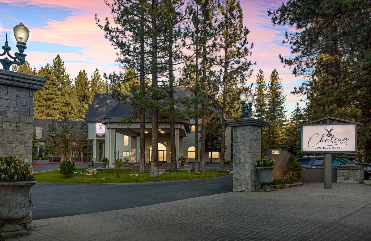 main entrance gate at sunset